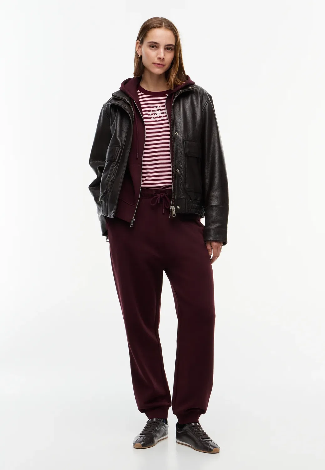 Толстовка на молнии Tommy Hilfiger, Deep Burgundy — фото 2