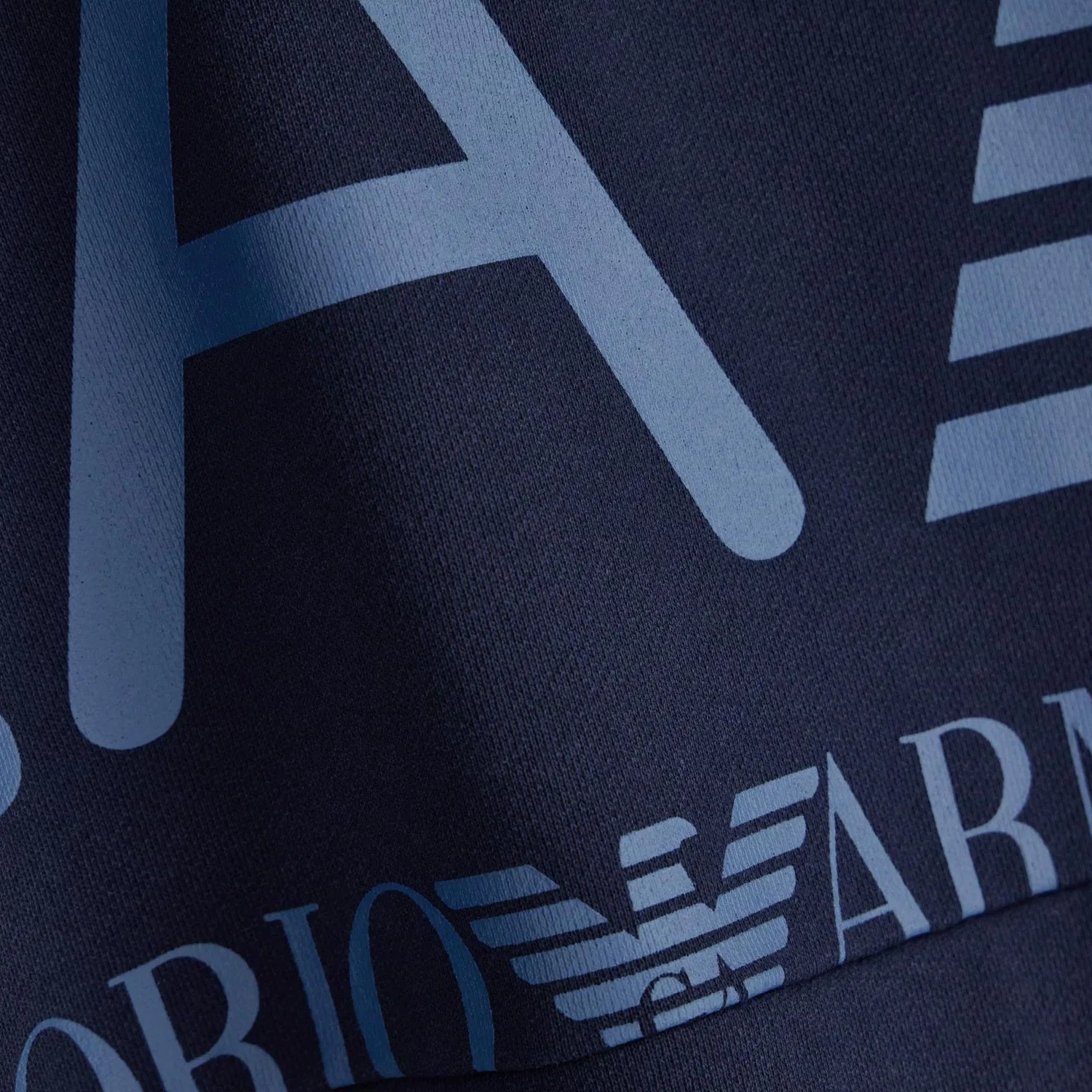 Мужской свитшот с капюшоном Marine Blue EMPORIO ARMANI — фото 4