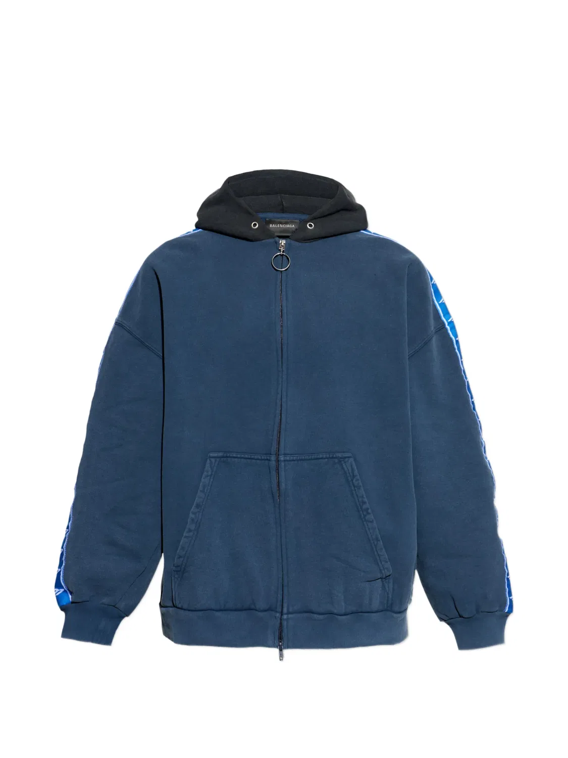 Balenciaga Худи на молнии, синий