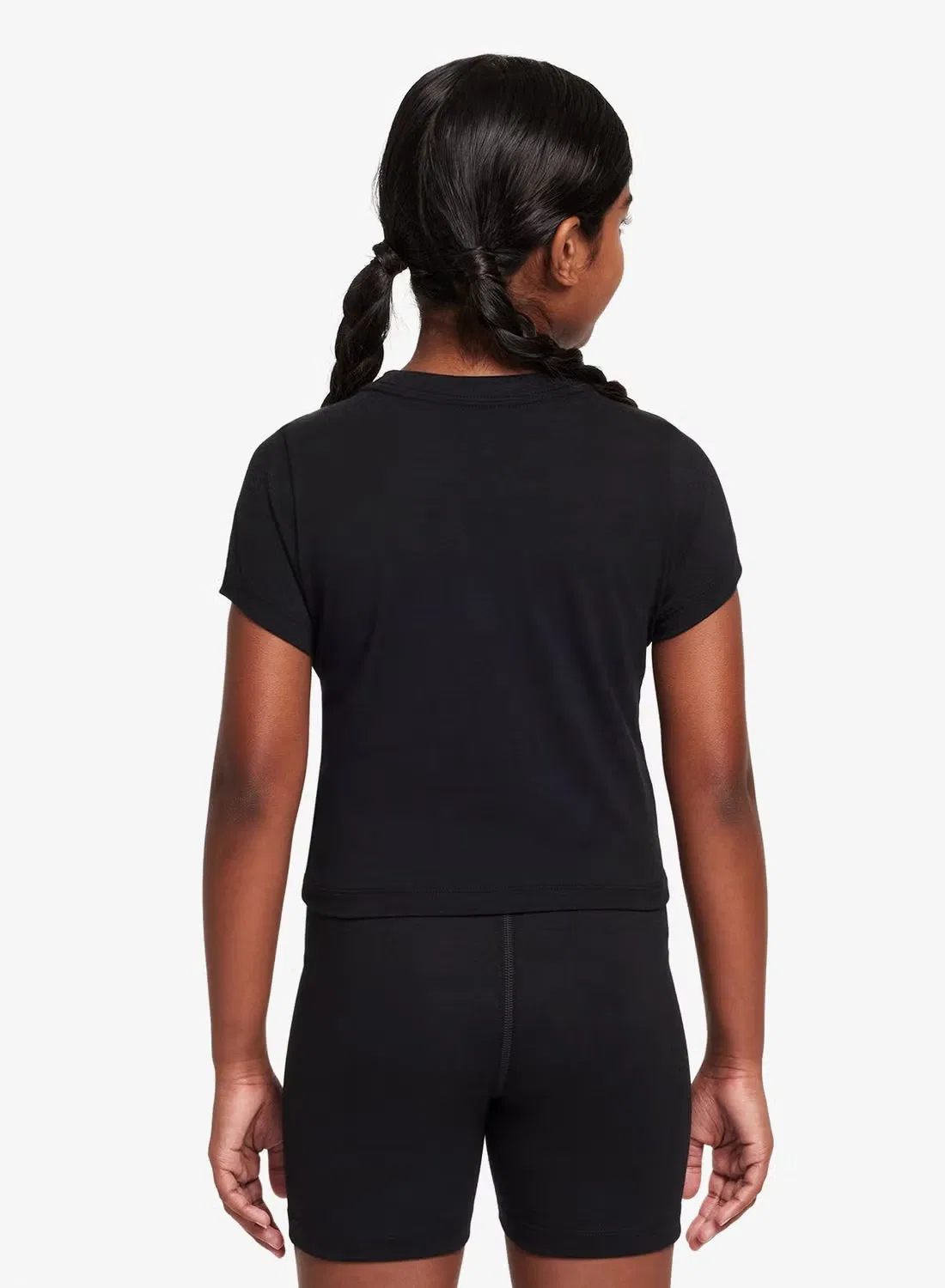 Футболка с коротким рукавом Nike G NSW Tee SS Slim Mod Crop, черный — фото 2