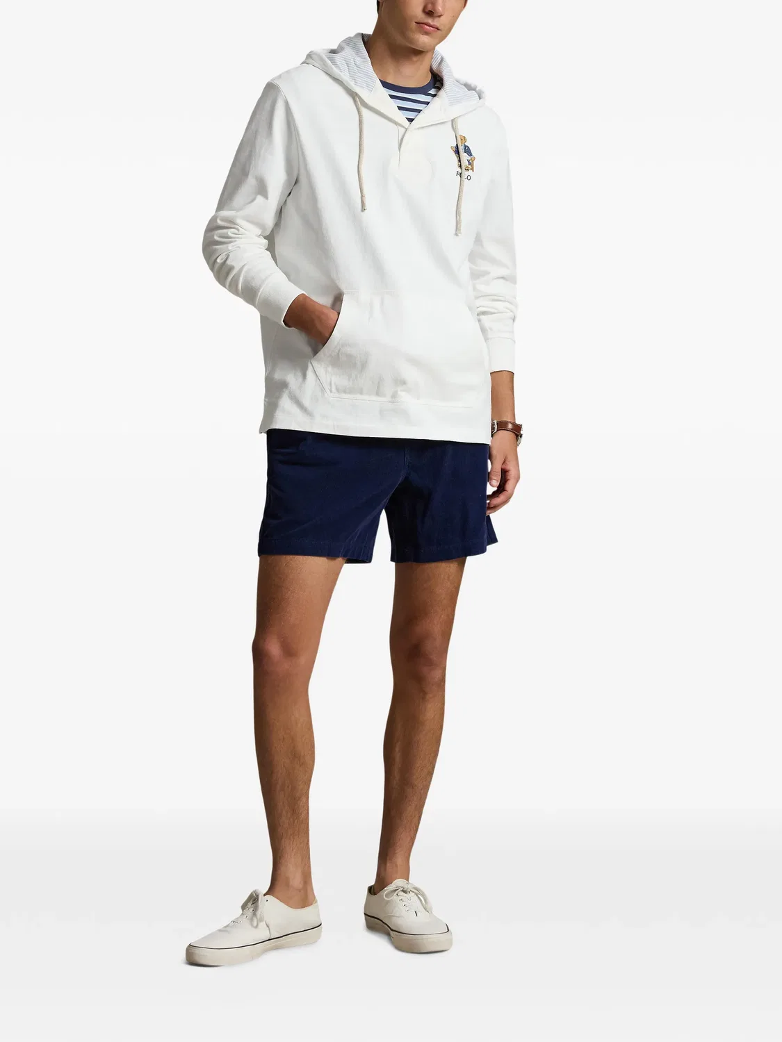 Шорты из хлопка, синие Polo Ralph Lauren, синий — фото 2