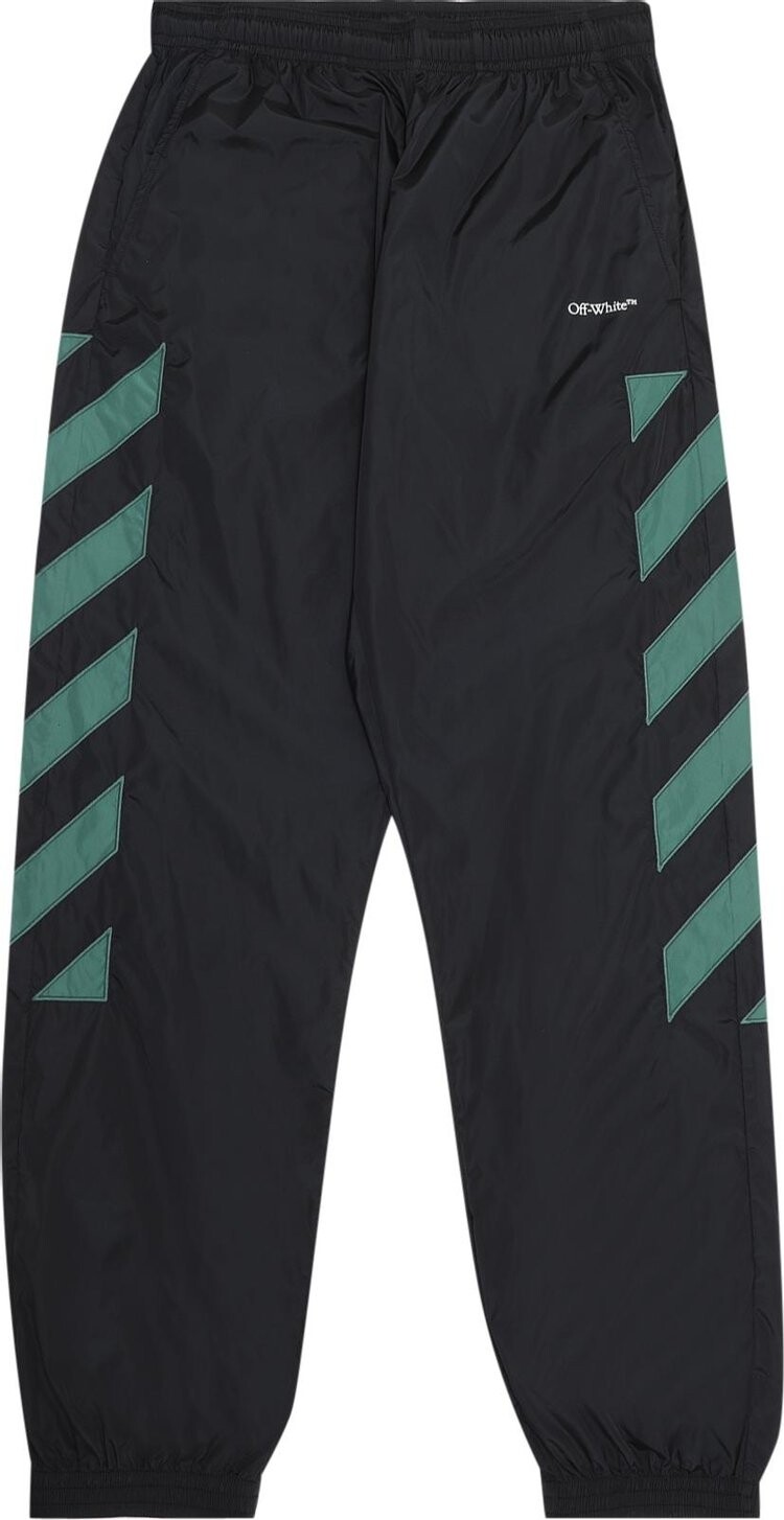 

Брюки Off-White Diag Nylon Track Pant 'Black//White', черный