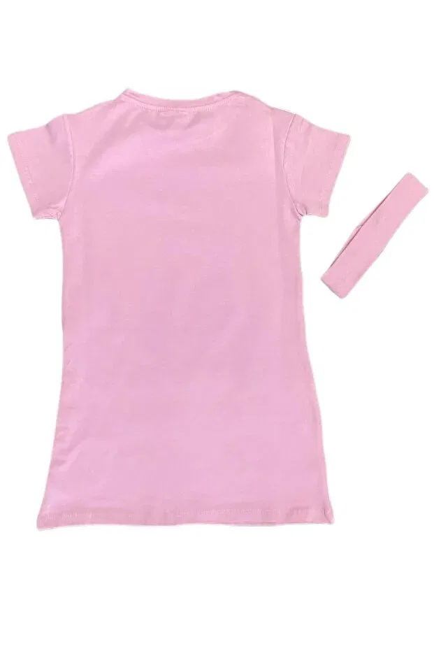 Детское платье для девочек с принтом Unicorn Ded Collection, Pink — фото 3