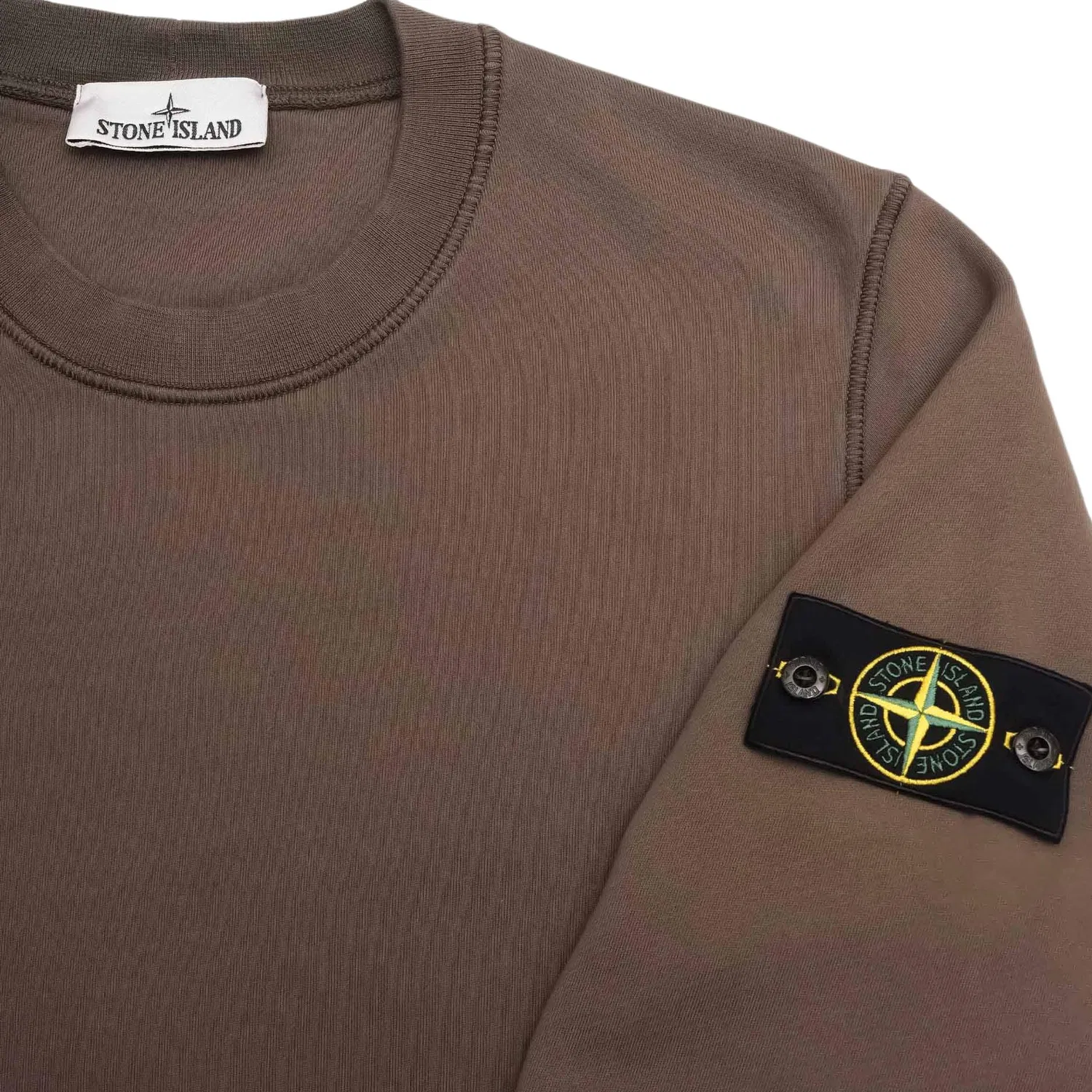 Мужской свитшот с принтом Stone Island, Brown — фото 3