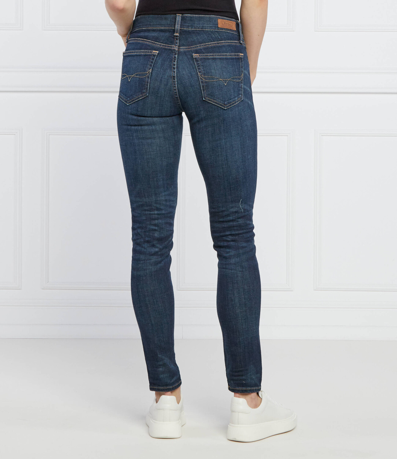Джинсы POLO RALPH LAUREN tompkinsski skinny fit, темно-синий — фото 4