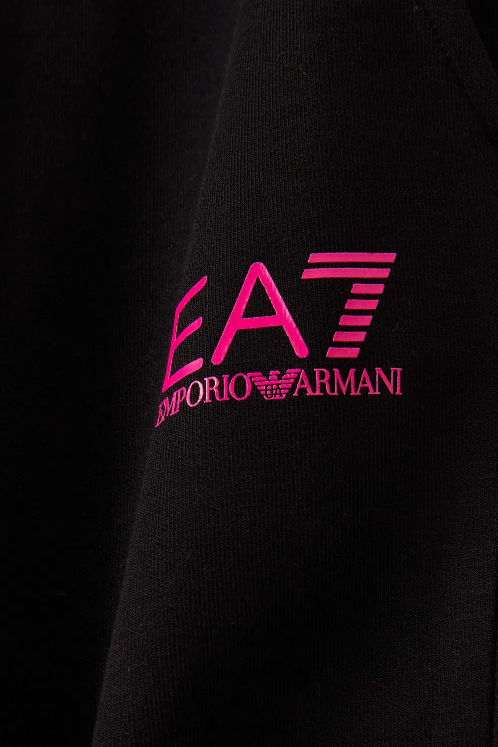 Джоггеры хлопковые с логотипом Emporio Armani, черный — фото 3