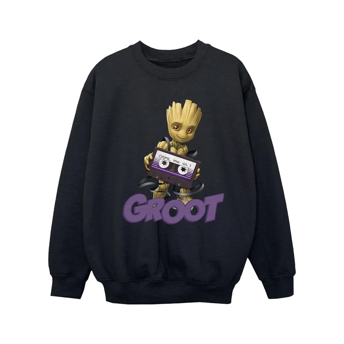 Свитшот с принтом Groot Cassette Guardians Of The Galaxy, Black — фото 2
