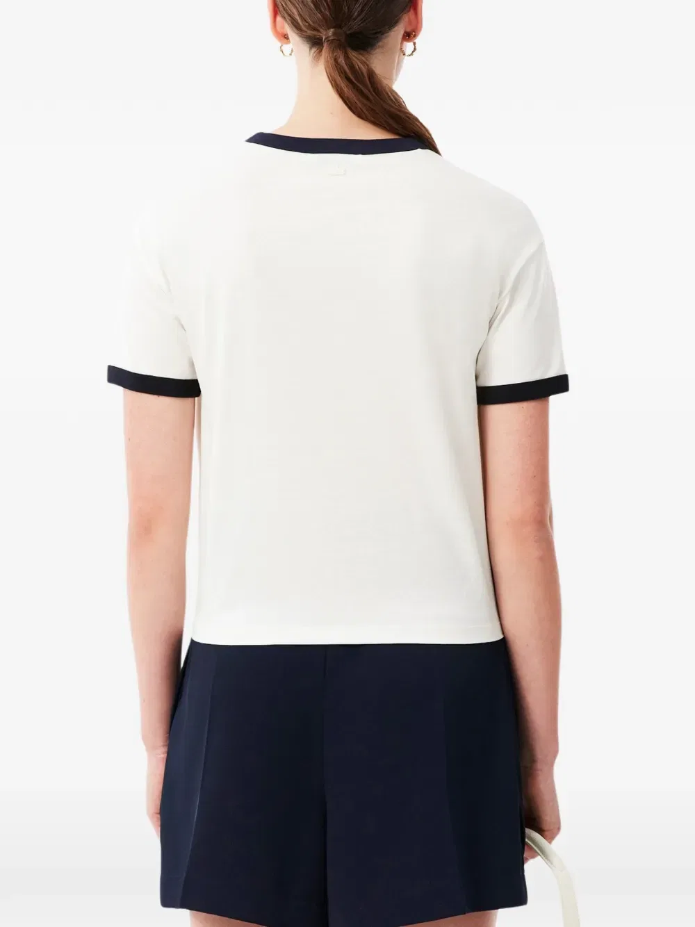 Футболка трикотажная Lacoste, белый — фото 4