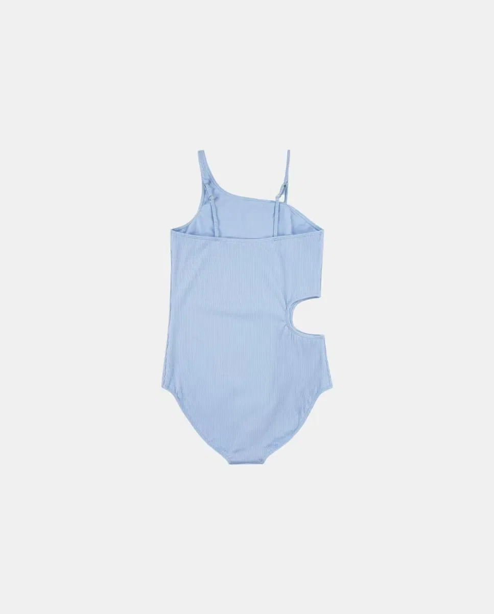 Детский купальник для девочек с асимметричным кроем Abercrombie Kids, Azul — фото 2