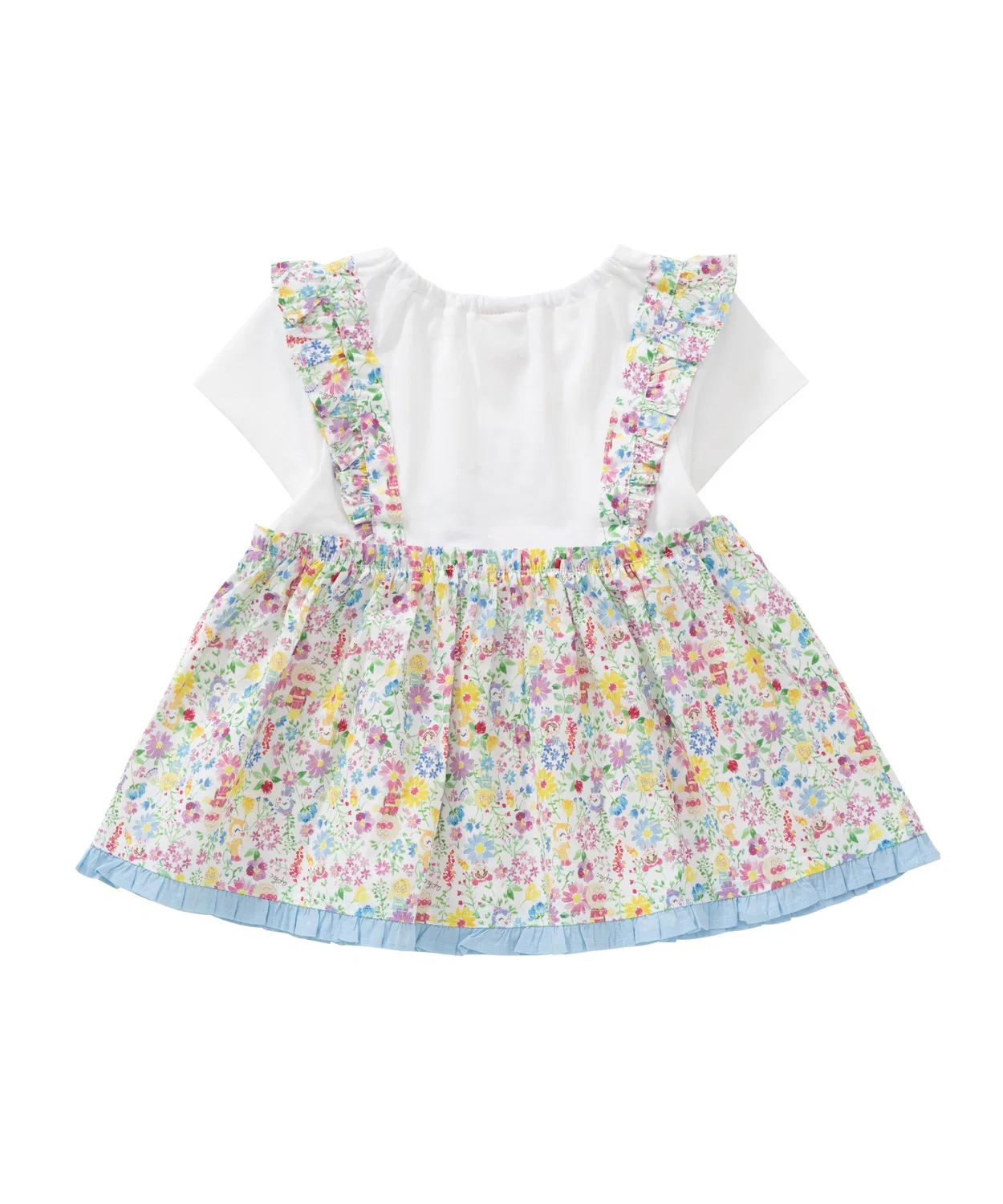 ANPANMAN KIDS COLLECTION Детская туника-платье с длинным рукавом принт с цветами, АНПАНМАН KIDS COLLECTION, Pink — фото 4