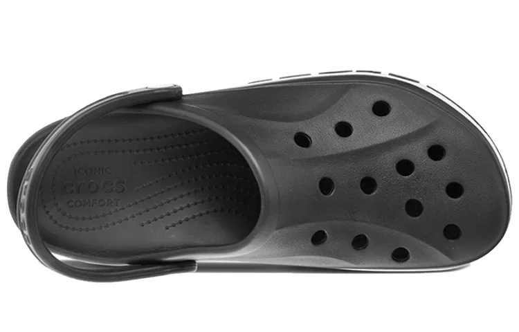 Детские сандалии-клоги с регулируемой пяткой Bayaband Crocs, Black — фото 4