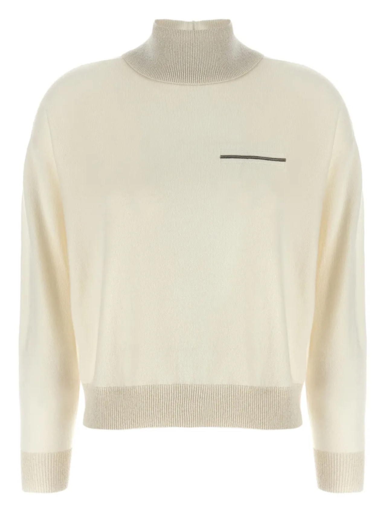 

Свитер с воротником-стойкой Peserico, белый