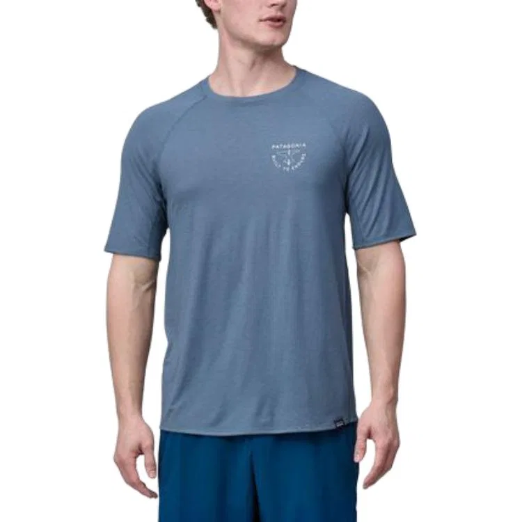 Мужская футболка с графическим принтом Capilene Cool Trail Graphic Shirt Patagonia, Nouveau Green — фото 4
