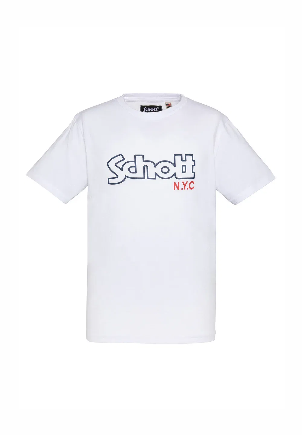 Футболка с принтом Schott, Blanc