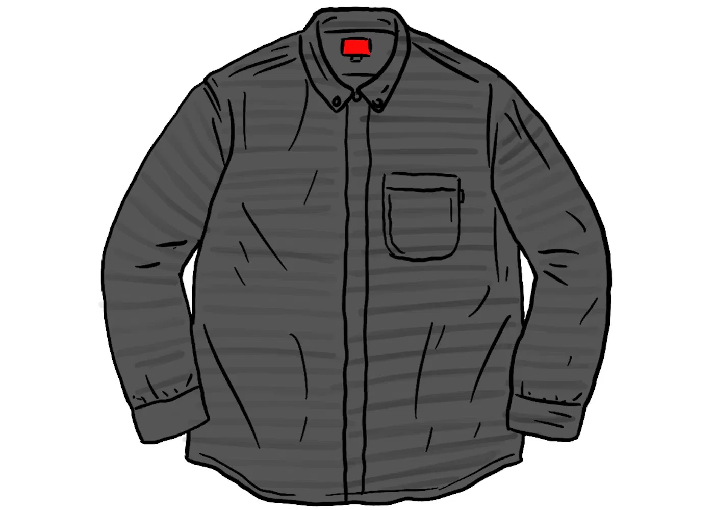 Мужская рубашка из жаккардового денима Supreme Shirt, Black