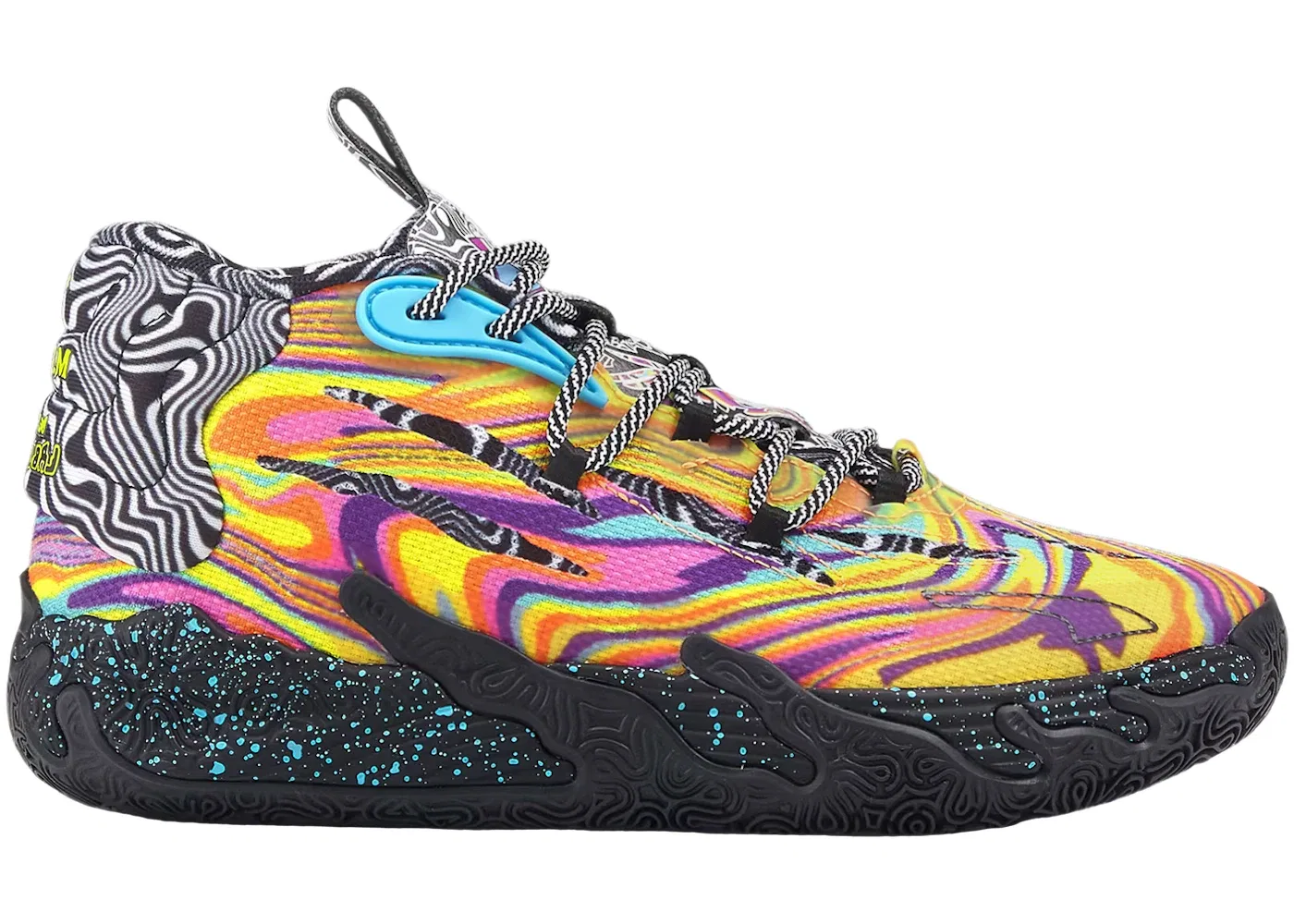 Детские кроссовки для мальчиков с принтом Puma LaMelo Ball MB.03, Poison Pink/Fluro Orange Pes