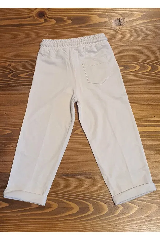 Детские брюки для девочек регулярные Iron line child pant Beebird, Cream — фото 3