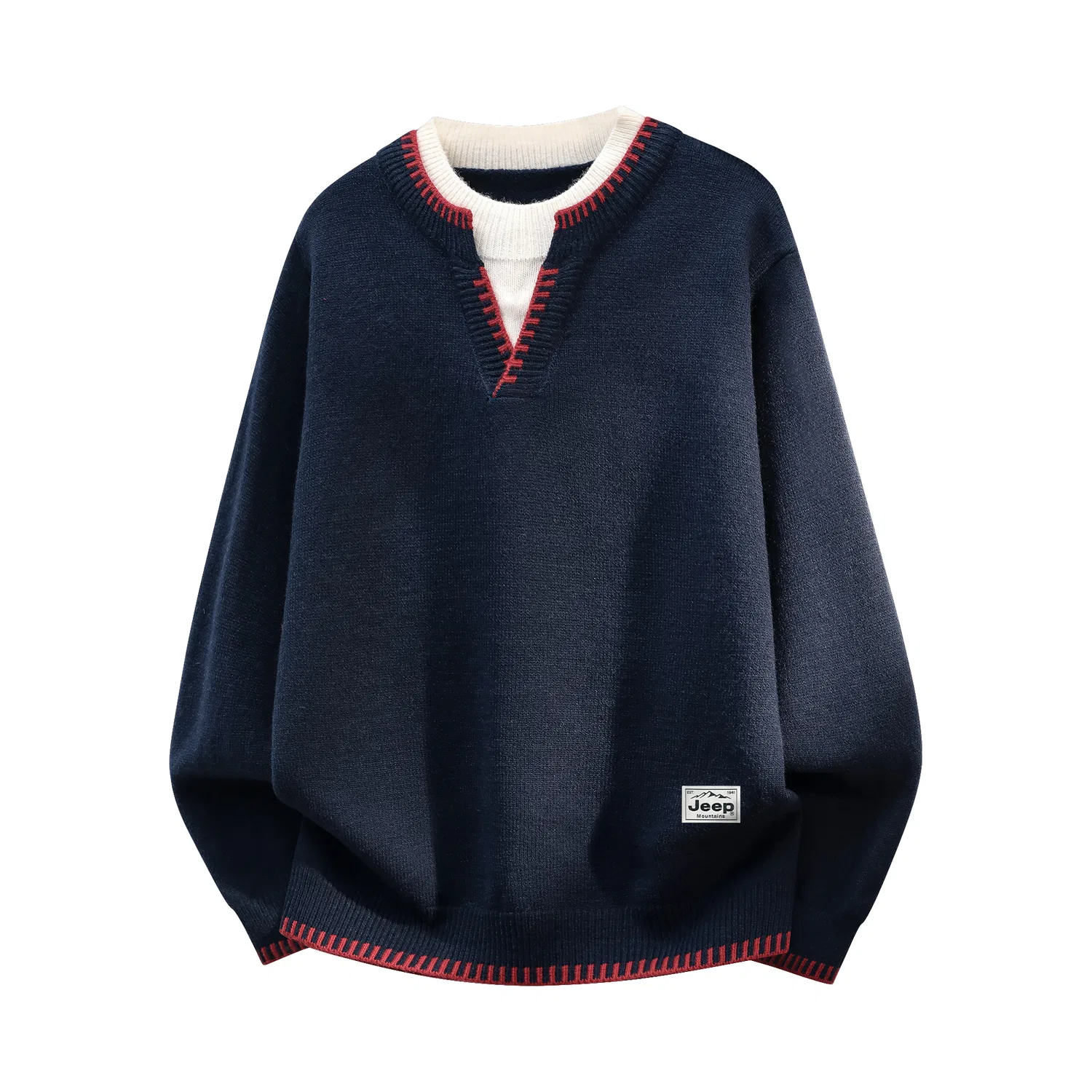 Детский свитер с круглым вырезом Jeep Classic Collection, Navy Blue