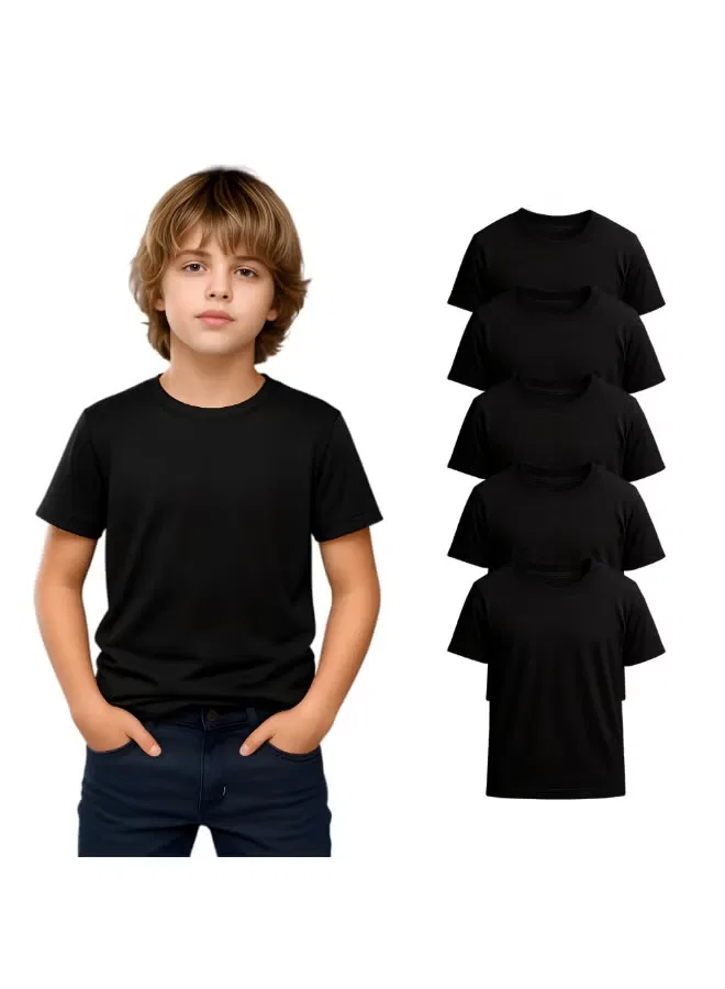 Комплект футболок с коротким рукавом, 5 штук, Printshop4Me, черный