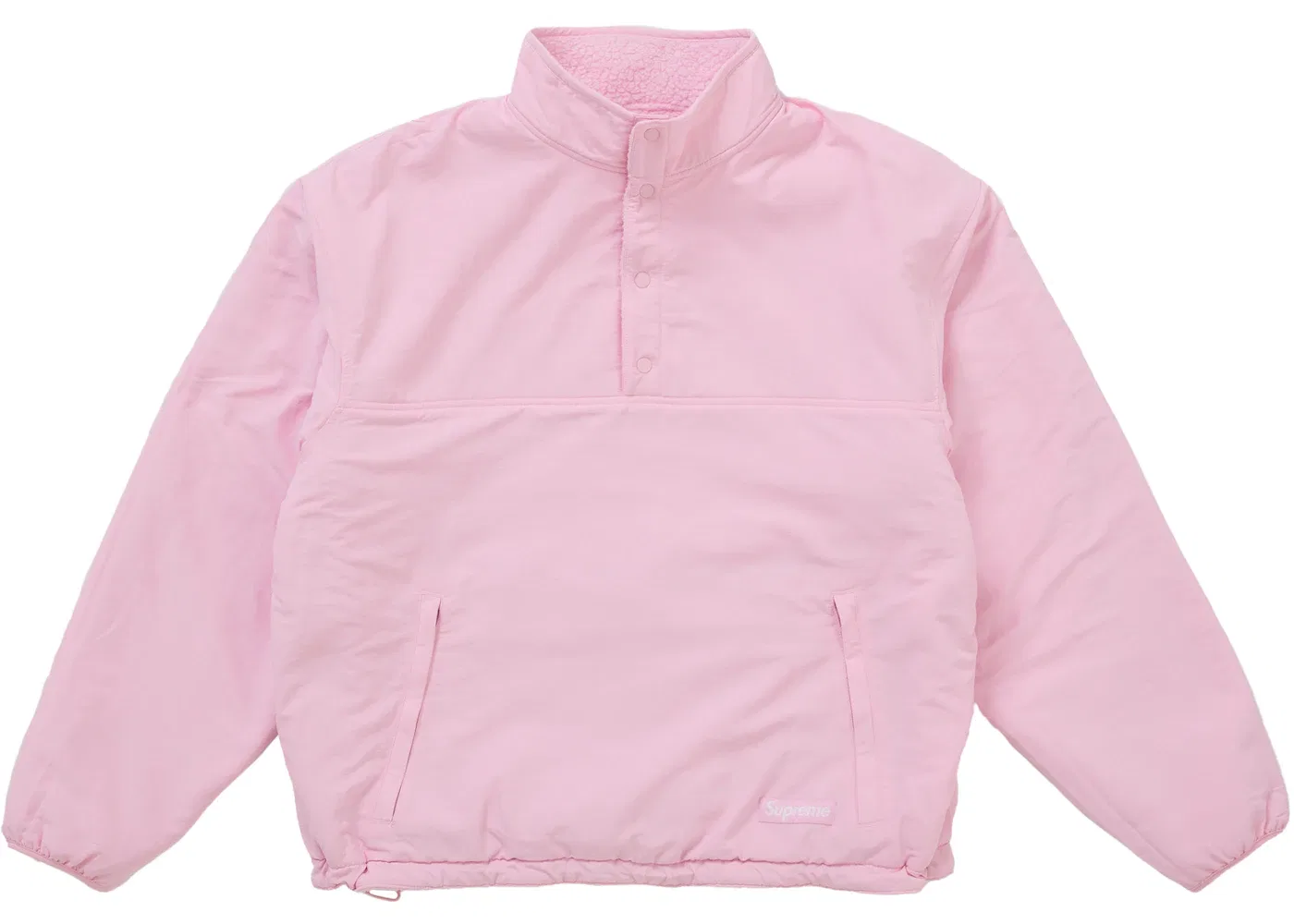 Мужской пуловер из шерпы с принтом Polartec Shearling Reversible Pullover Supreme, Pink — фото 2