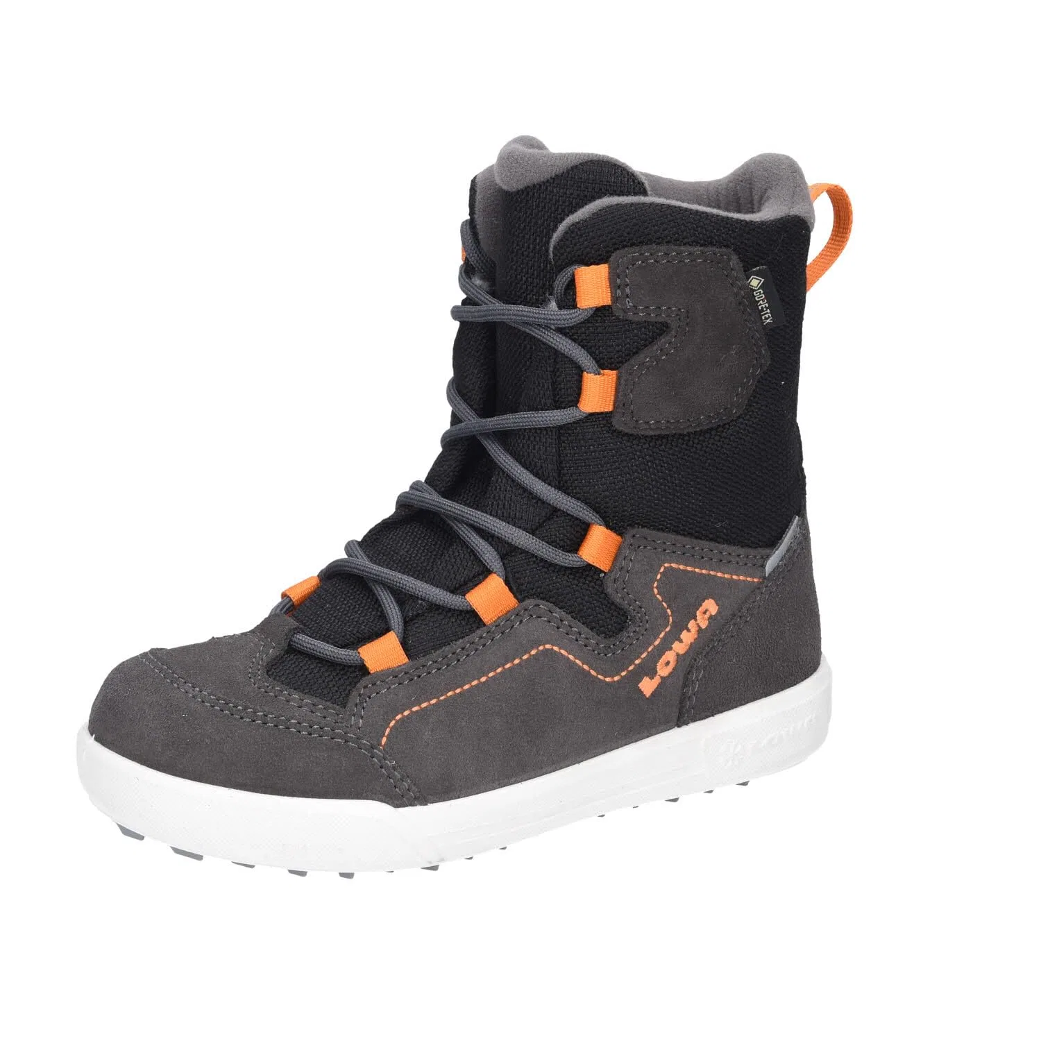 Детские ботинки для мальчиков с мембраной Raik 2 Gtx Hi Jr LOWA, Grey