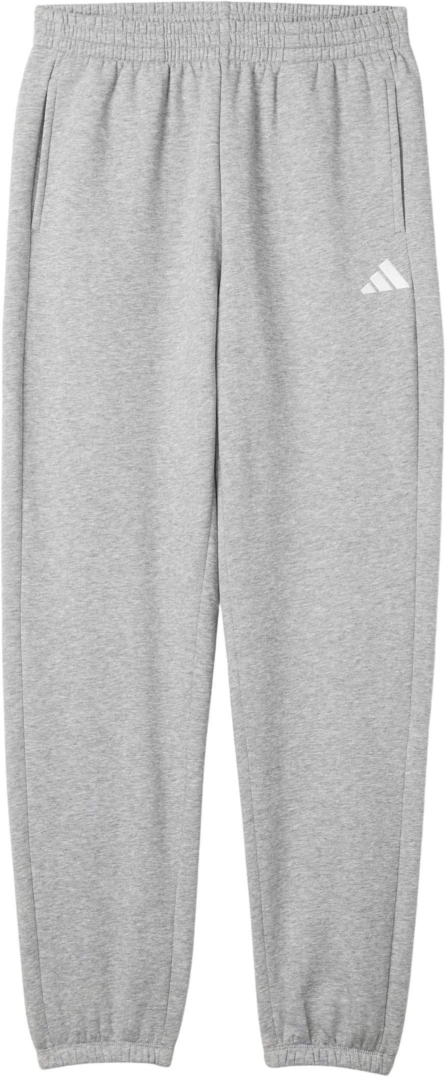 

Брюки adidas Kids Minimal Logo Loose Heather Fleece Joggers, цвет Medium Grey Heather