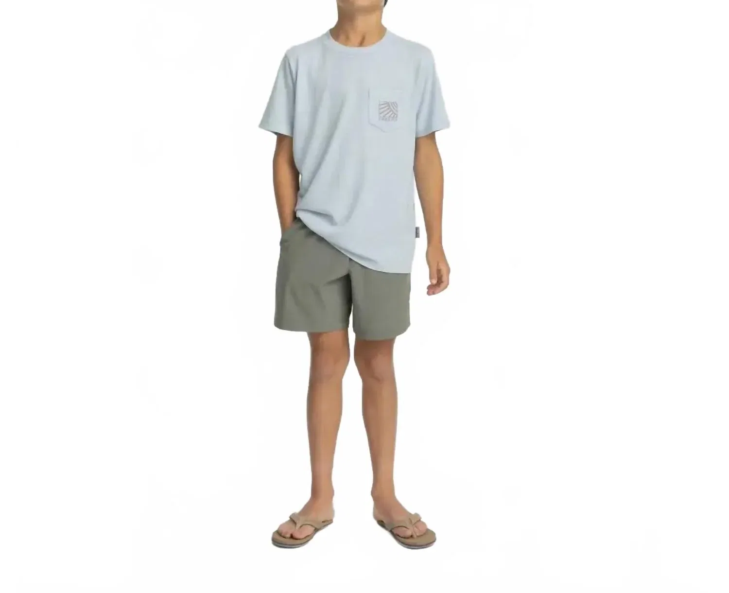 Детские шорты для мальчиков с защитой UPF 50+ Breeze Short FREE FLY, Agave Green