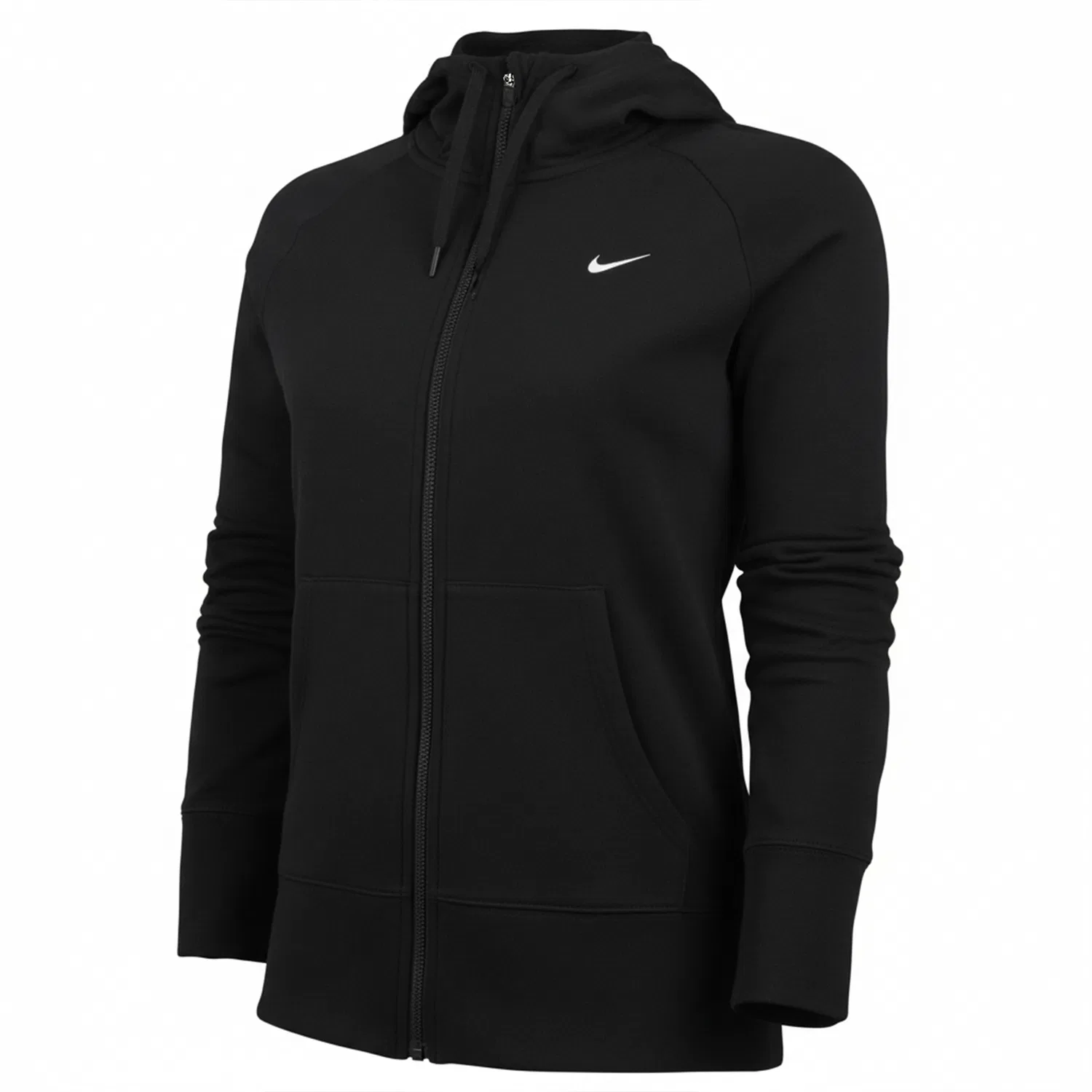 Женская куртка с капюшоном, черная, Nike