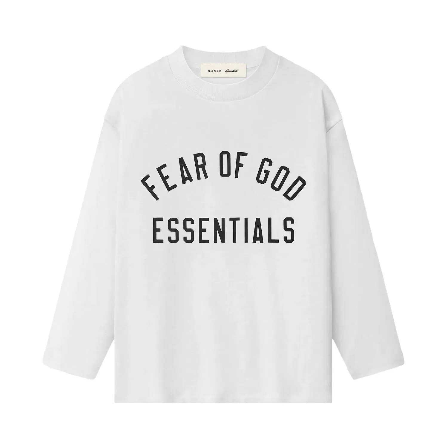 Классическая футболка с длинным рукавом Fear of God Essentials, белый