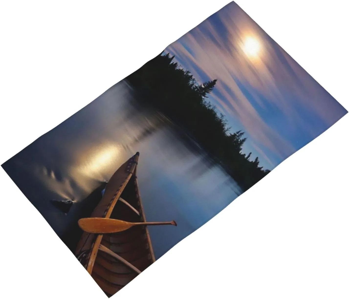 Салфетка для лица BAFAFA Moonlit Canoe Allagash River, 27.5×40.6 см — фото 2