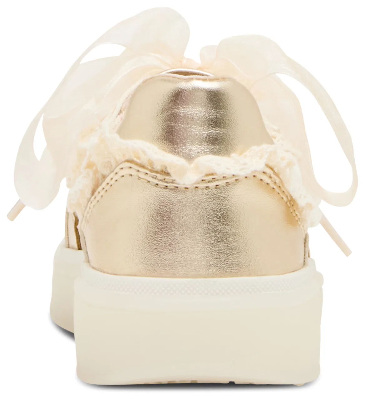 Детские кроссовки для девочек с рюшами и платформой JCIDER Steve Madden, Cream Multi — фото 3