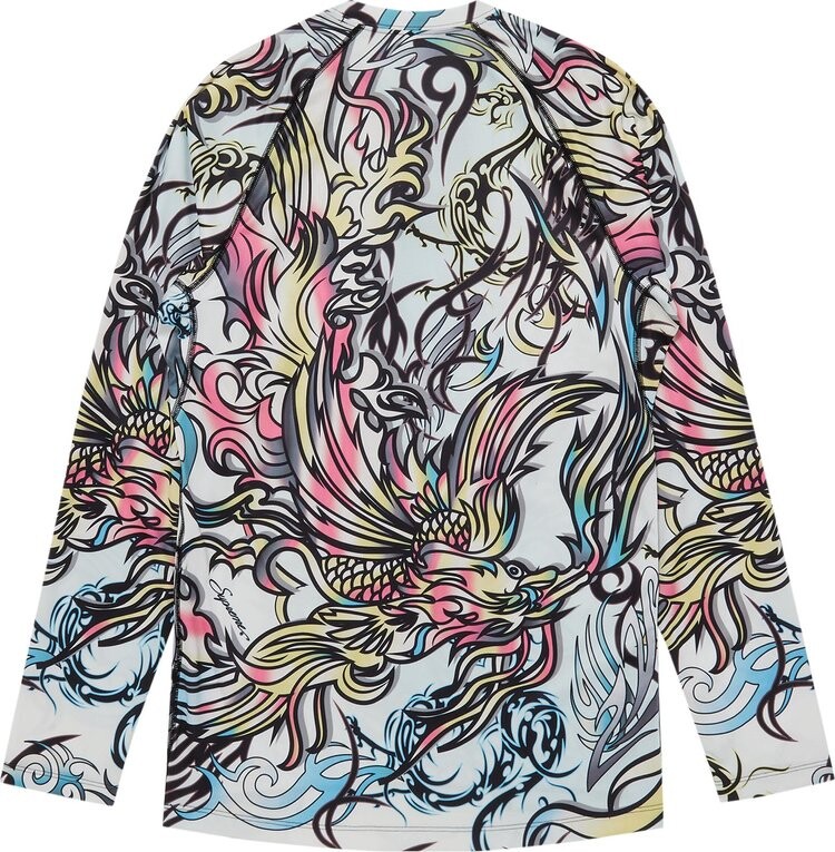 Лонгслив Supreme x The North Face Base Layer Long-Sleeve Top 'Multicolor Dragon', разноцветный — фото 3