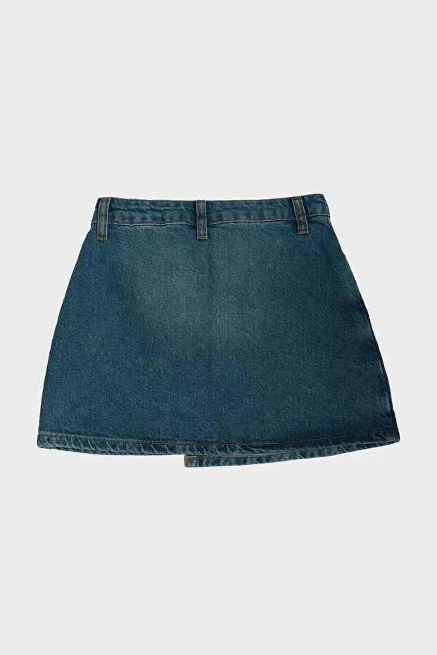 Детские шорты для девочек хлопковые Tyess, Navy Blue — фото 3