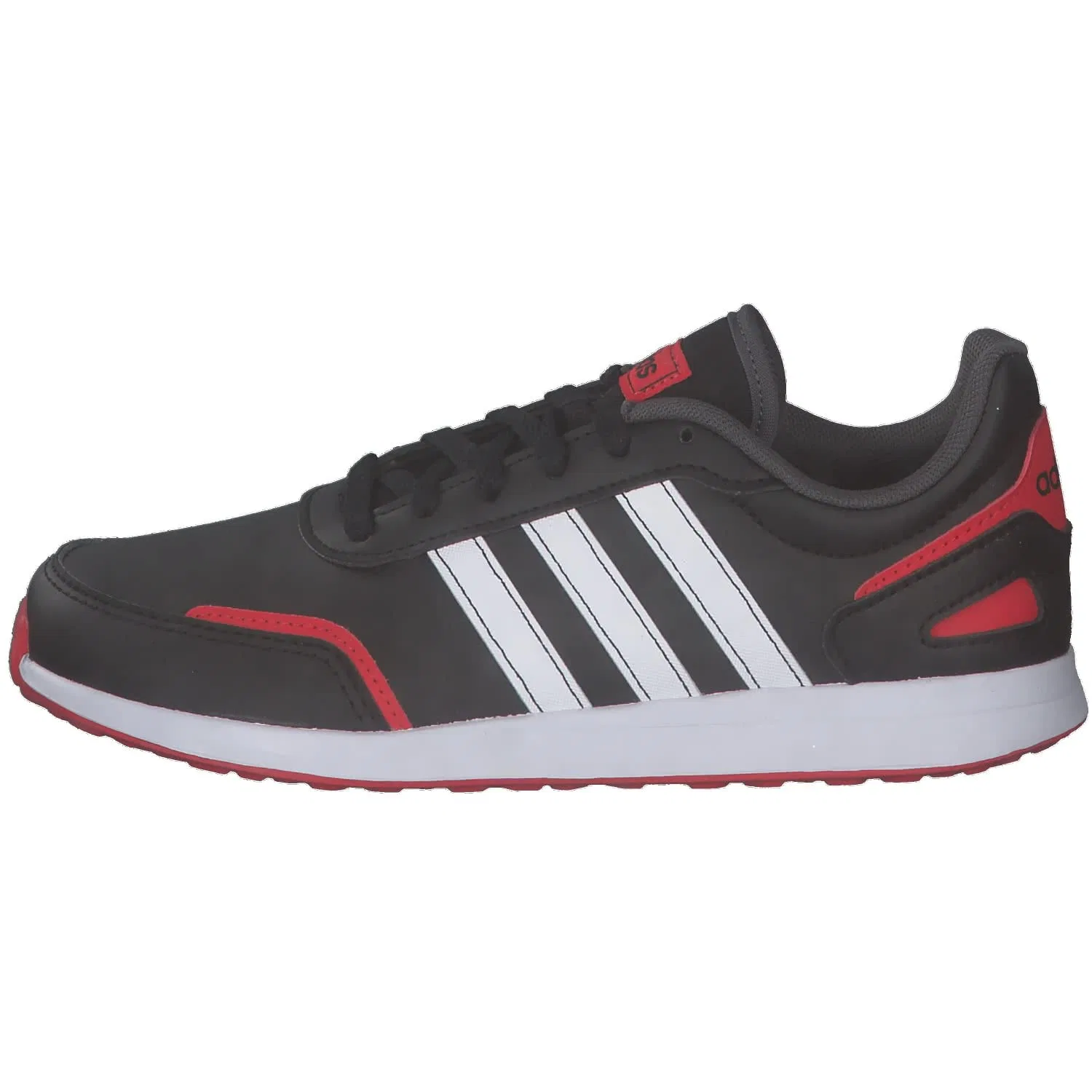 Детские кроссовки для бега с шнуровкой Vs Switch 3 Lifestyle Running Lace Adidas, Black Core Black Ftwr White Vivid Red — фото 2
