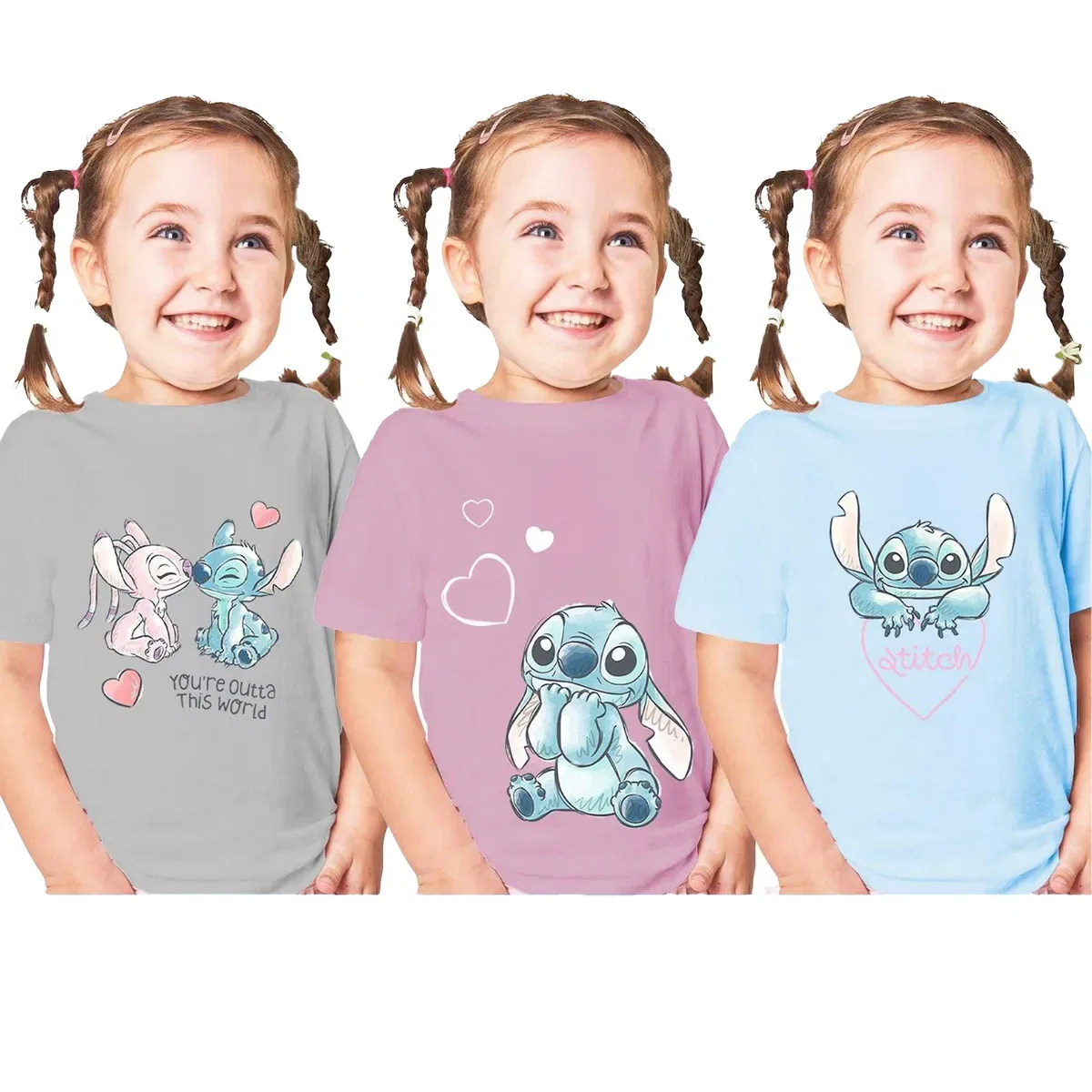 Футболка с принтом Stitch & Angel Lilo & Stitch, Multi — фото 2