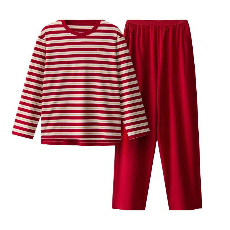 Комплект пижам Детский с длинным рукавом Good Luck Red Gold Stripes BANANA IN, Red Gold Stripes