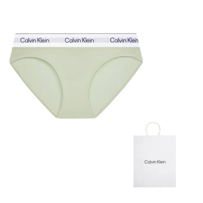 Женские трусы-слипы с принтом Modern Gravity Band Calvin Klein, F8I-Turquoise