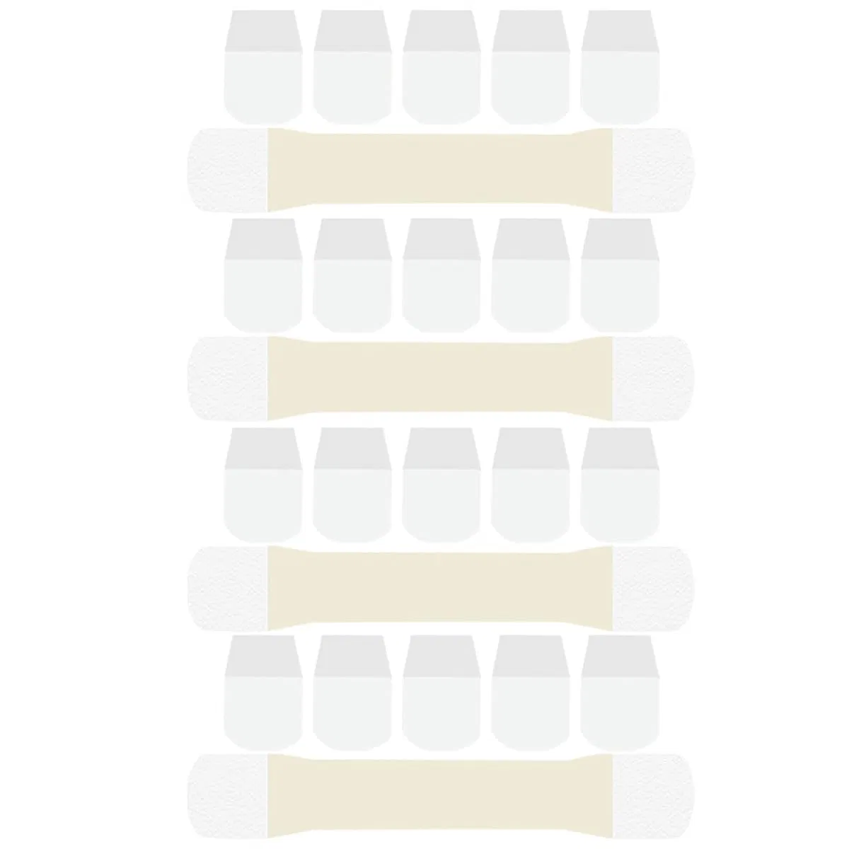 Пластырь для шеи, 4 шт, LIFKOME, 20.5x4x0.1 см, Khaki