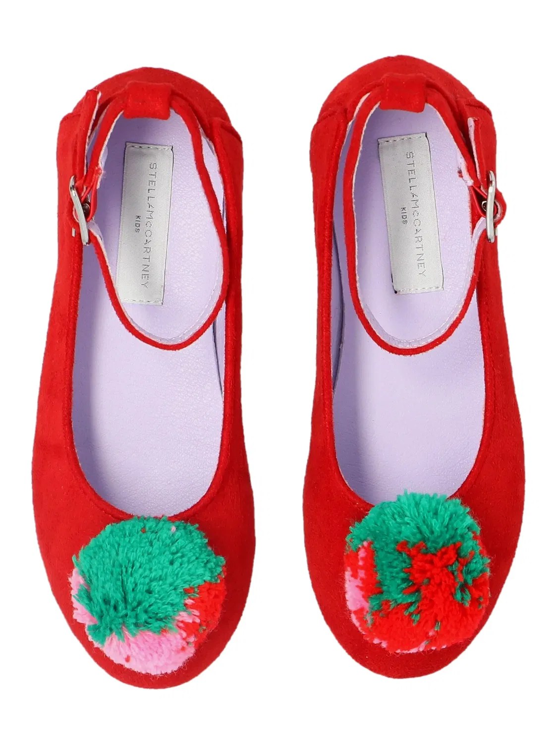 Балетки Fluffy Fruit Stella McCartney, красный — фото 2