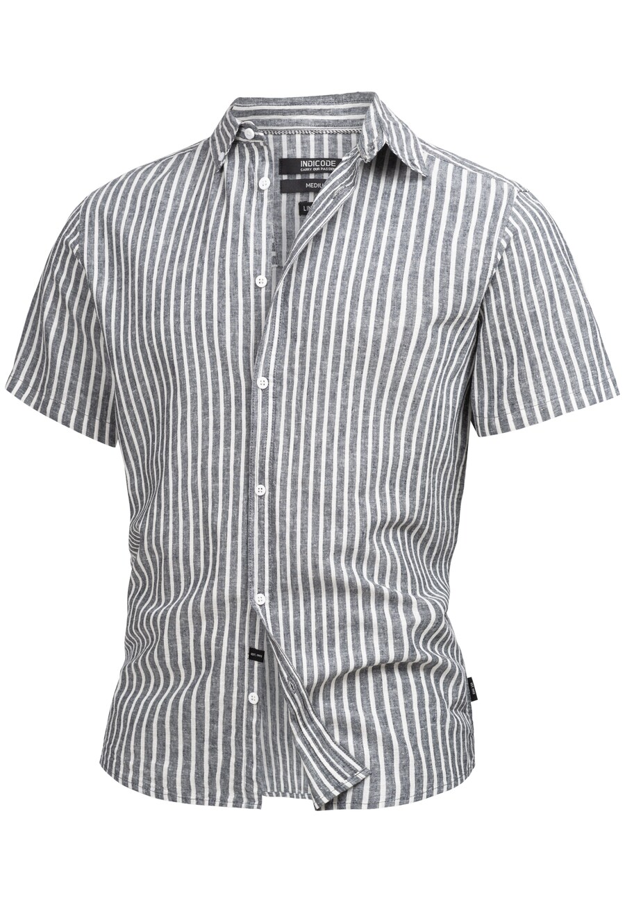 

Рубашка на пуговицах классического кроя INDICODE JEANS INBravida, Blue/White