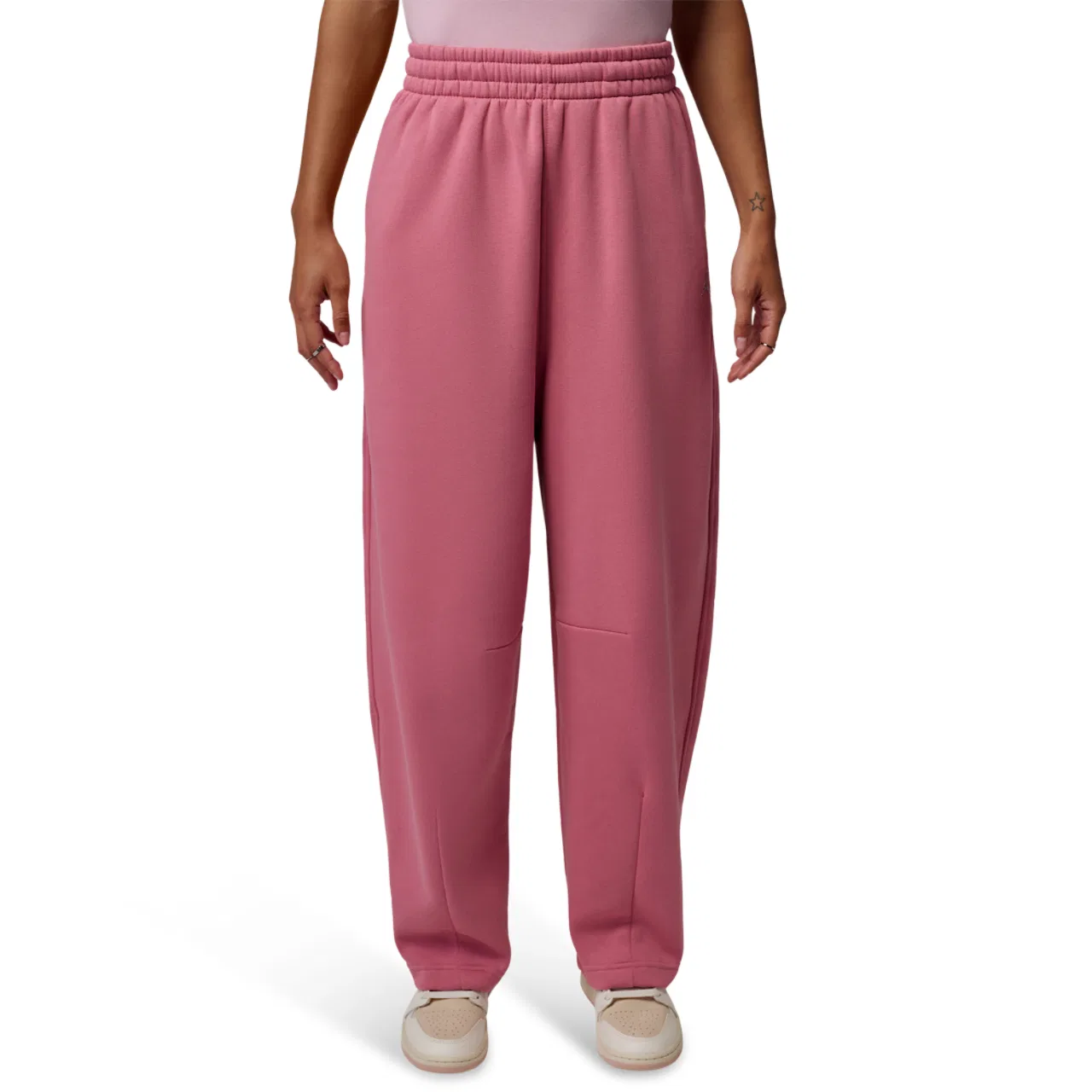 Женские брюки с широкой штаниной из футера Jordan Brooklyn Fleece, Jordan, Desert Berry