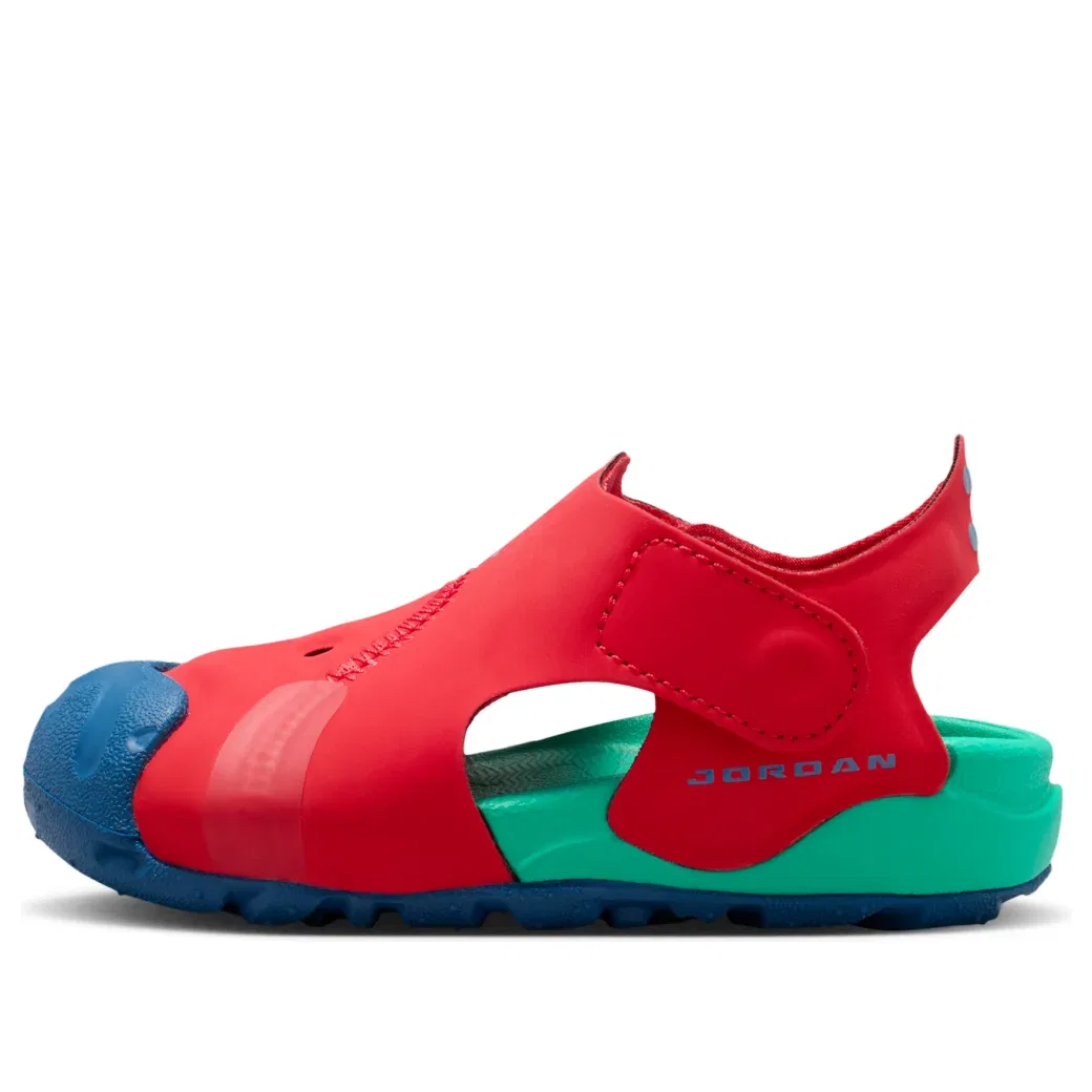 Детские сандалии с текстильным верхом OTDR Sandals 'University Red Kinetic Green' Jordan, University Red/Kinetic Green