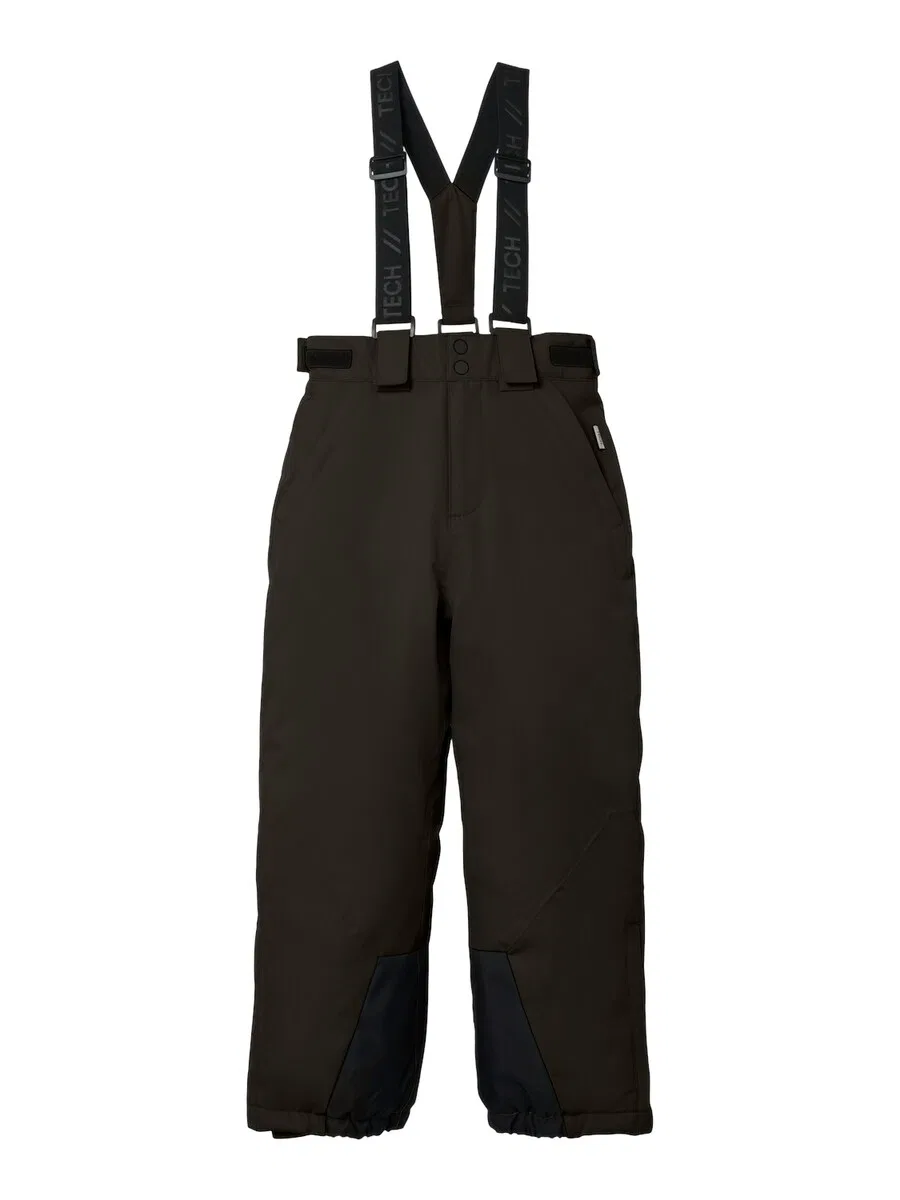Брюки для активного отдыха NAME IT Regular Outdoor Pants 'Slope10' черного цвета