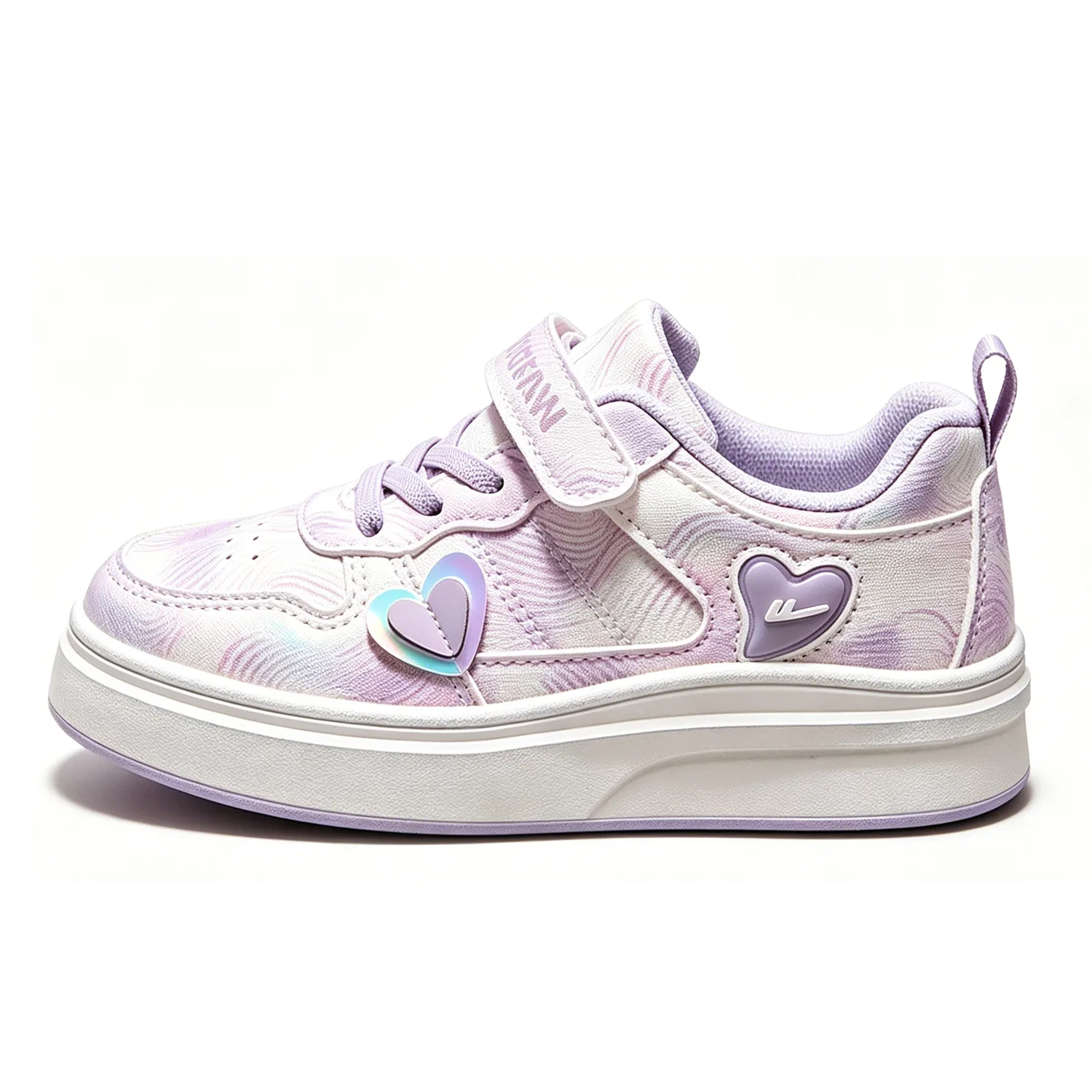 Детские кеды для скейтбординга из экокожи Purple WARRIOR