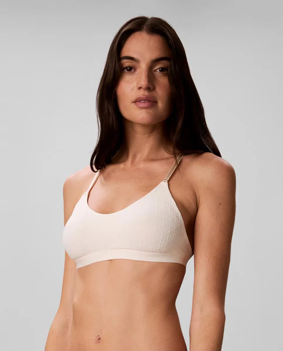 Женский бюстгальтер, Bralette Preformado, Calvin Klein, белый