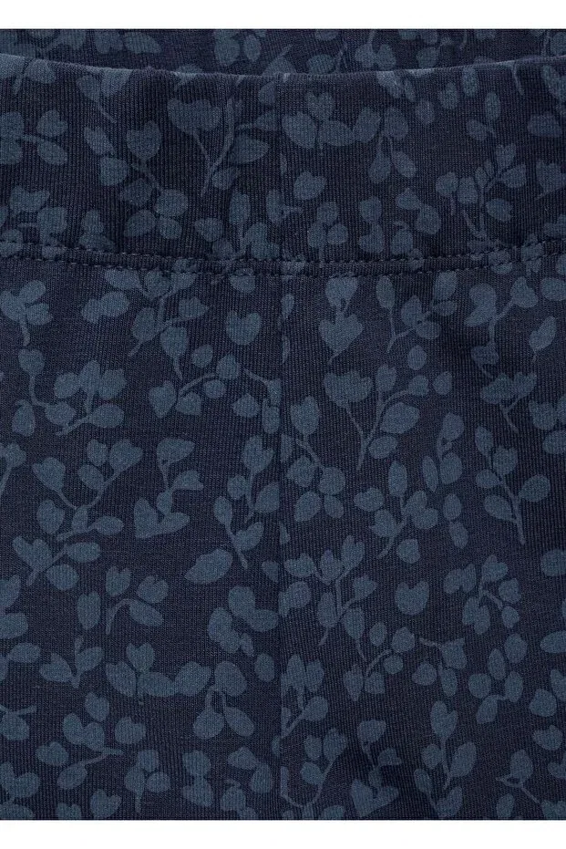 Детские леггинсы для девочек с принтом Mango Kids, Navy Blue — фото 3