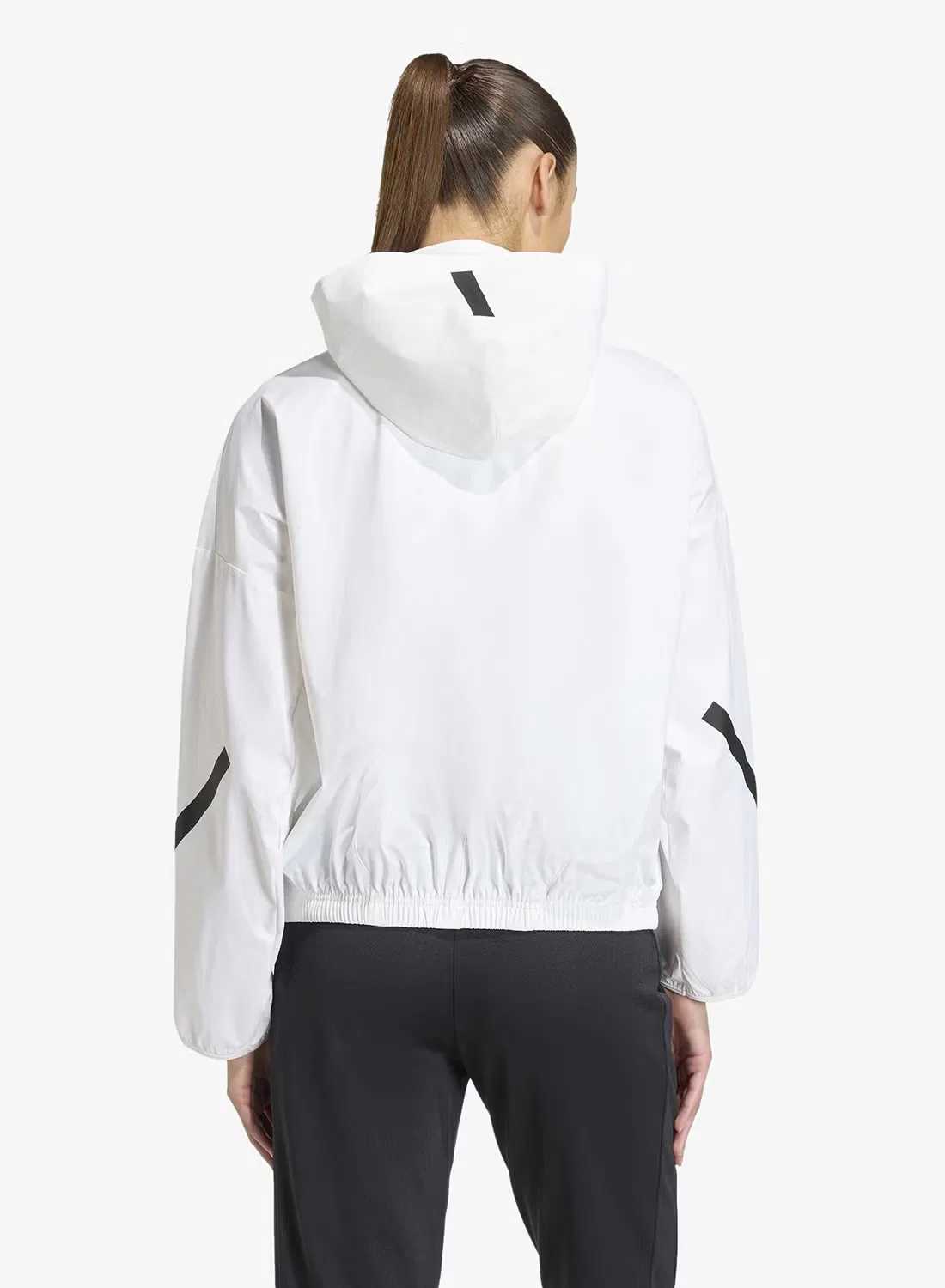 Куртка-ветровка Adidas Z.N.E. woven track jacket, белая — фото 2