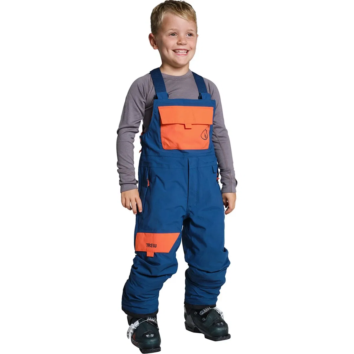 Детские снего-штаны для мальчиков Mega Blast Bib Trew Gear, Blue Coral