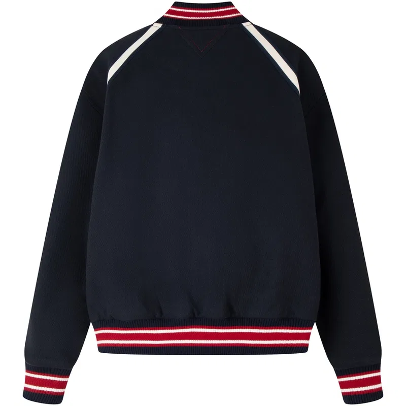 Мужская куртка-бомбер с принтом Crest Tommy Hilfiger, Navy Blue DW5 — фото 3