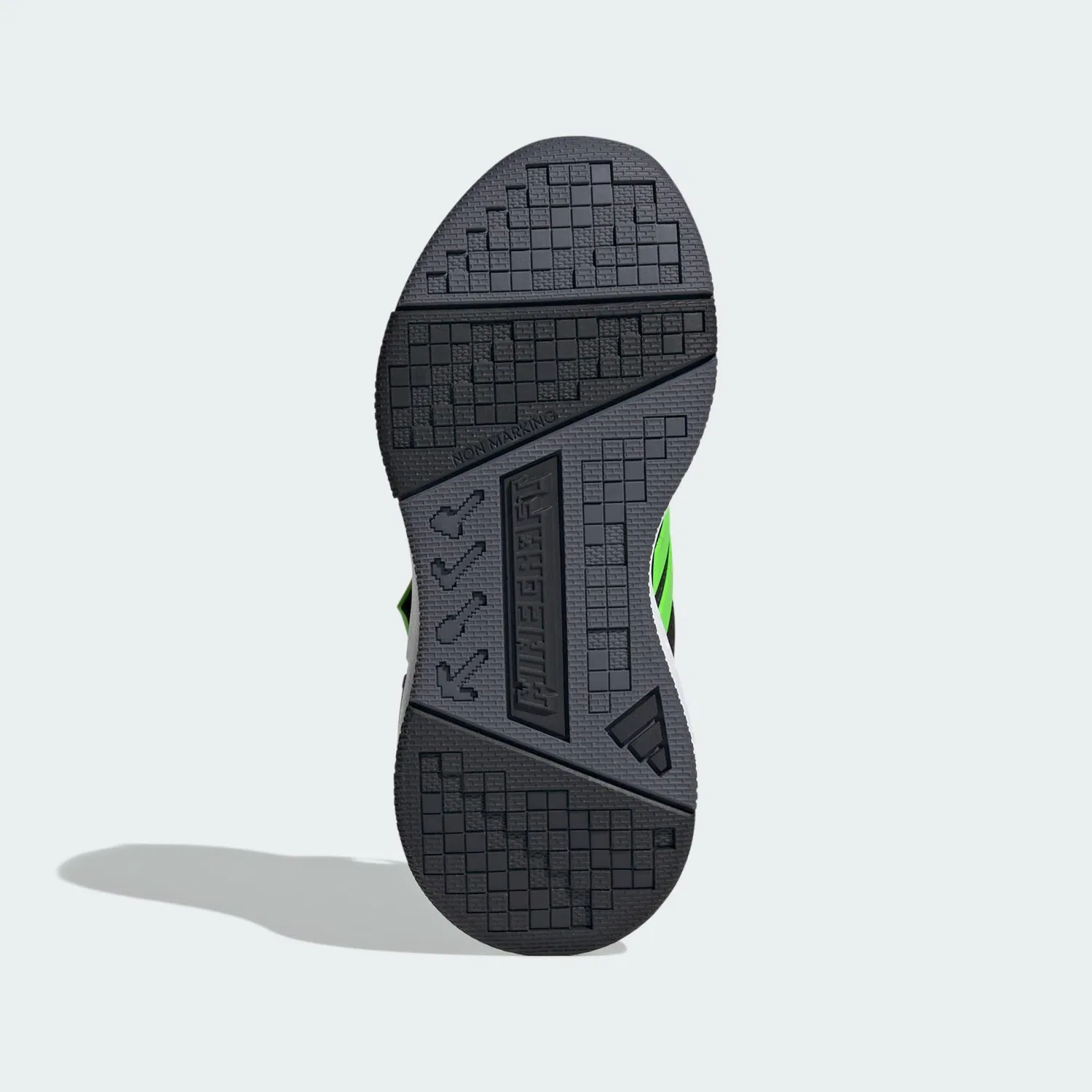 Детские кроссовки с шнуровкой Minecraft Pro Adidas, Schwarz Weiss Dunkelgrau — фото 4